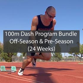 100 Meter Dash Training Program Off-Season & Pre-Season Bundle ATHLETE.X