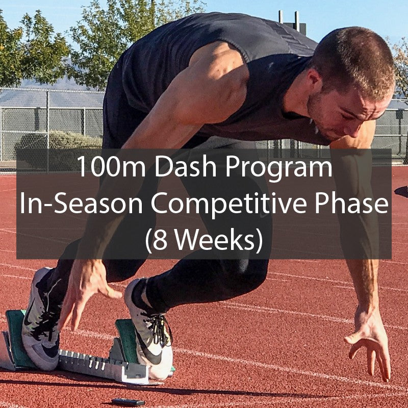 100m Dash Sprint Training Program - In Season Competitive Phase ATHLETE.X